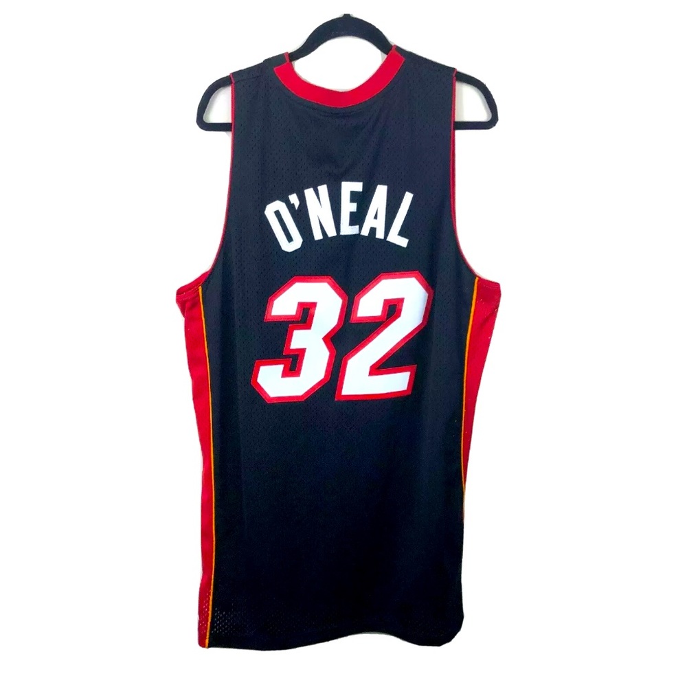 Shaquille O’Neal Shaq Miami Heat Authentic Reebok Black NBA Jersey XL +2 Length - Picture 1 of 11